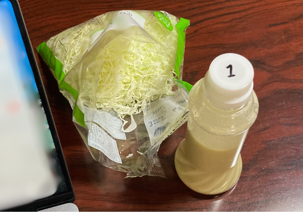 生鮮野菜清水商店:清水さんのプライベートブランド、(仮称)ハラペーニョ入りドレッシングの試作品第一号画像
